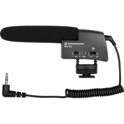 میکروفن-شاتگان-سنهایزر-Sennheiser-MKE-400-Compact-Video-Camera-Shotgun-Microphone
